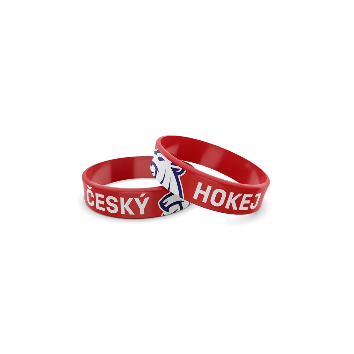 Silicone wristband Czech Hockey Red
