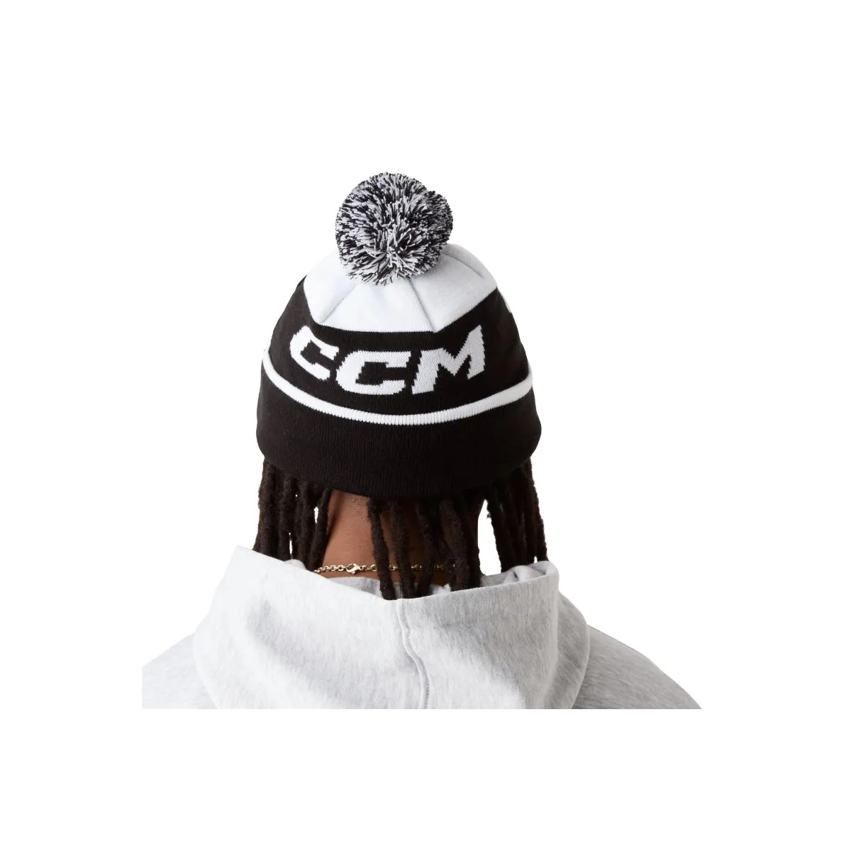 Beanie CCM Essential Polar Fleece Knit Pom