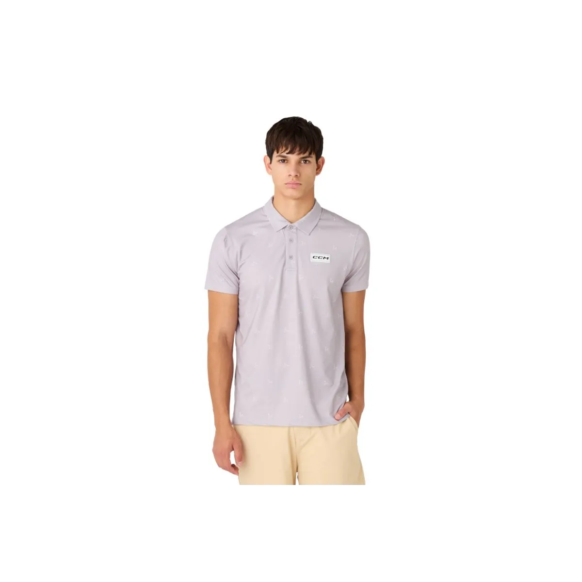 Tričko CCM Golf Polo Print