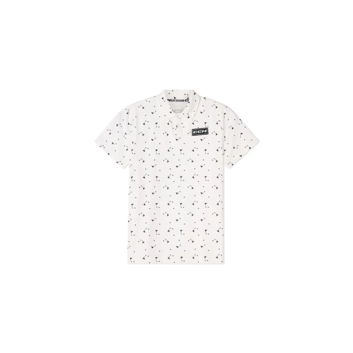 Tričko CCM Golf Polo Print