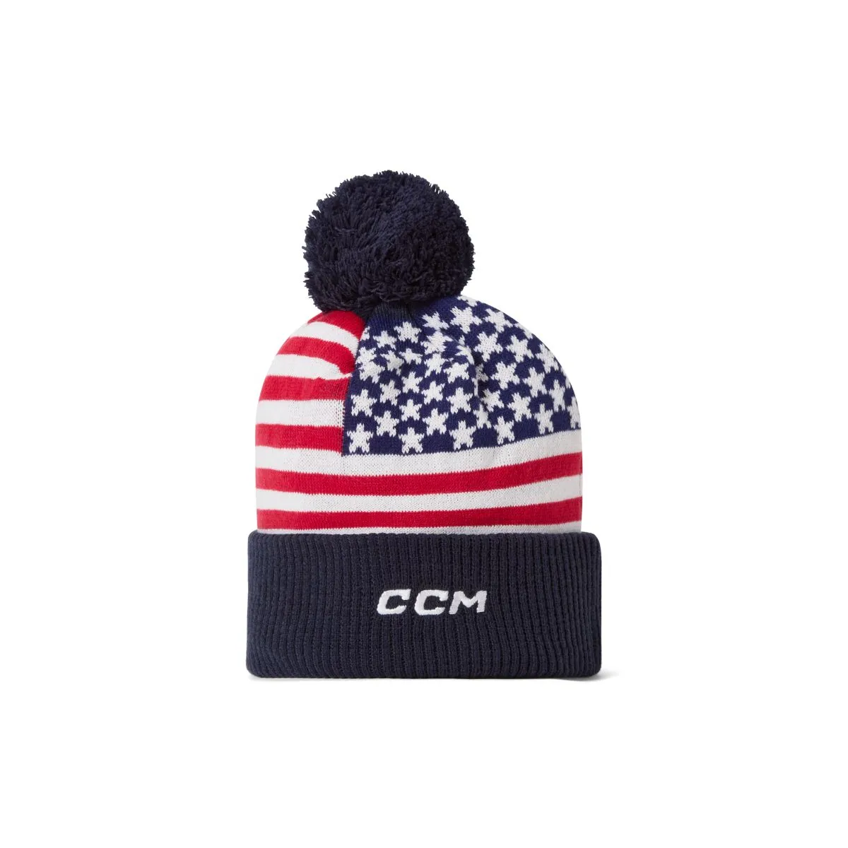 Beanie CCM Flag Team USA Pom Knit