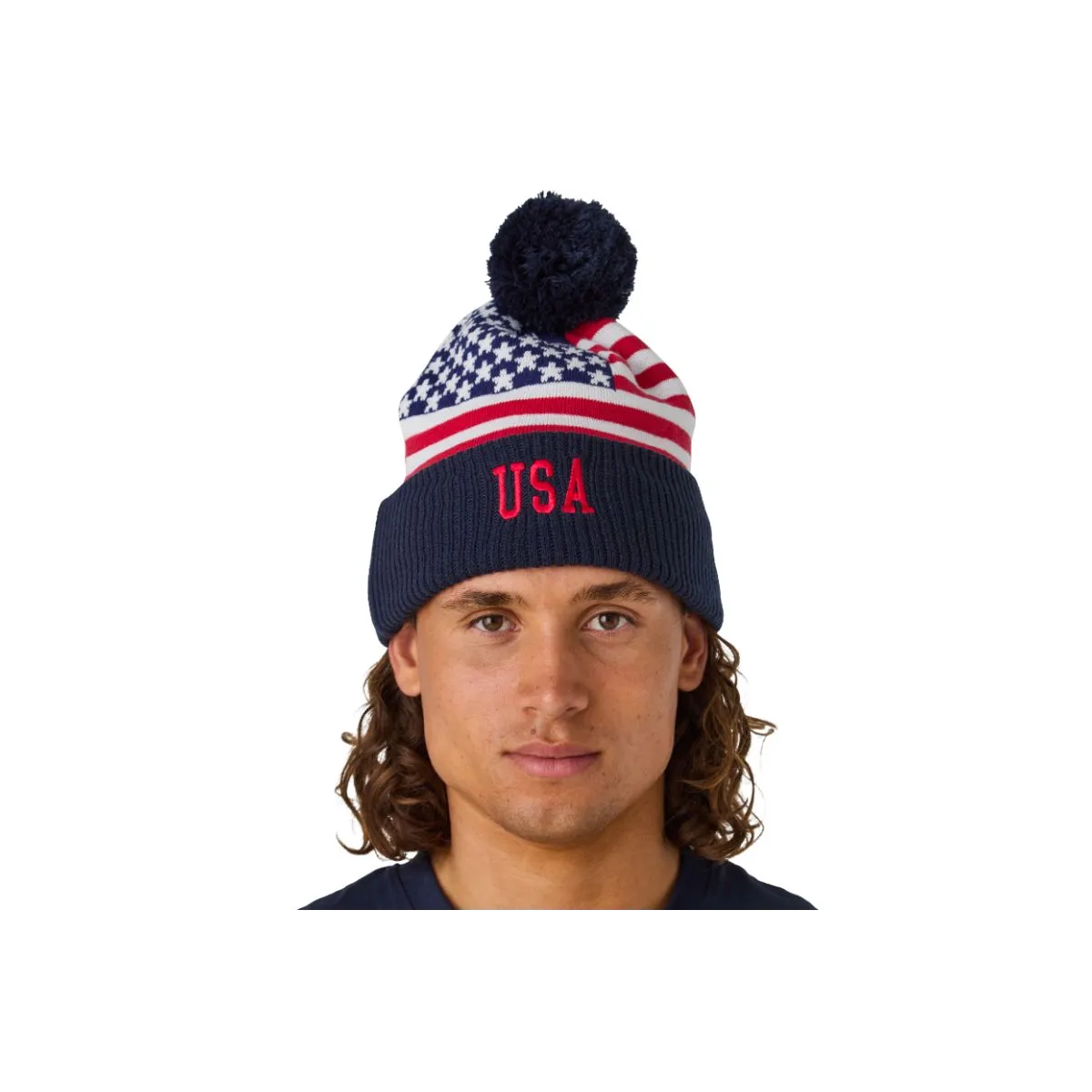 Zimná čiapka s brmbolcom CCM Flag Team USA