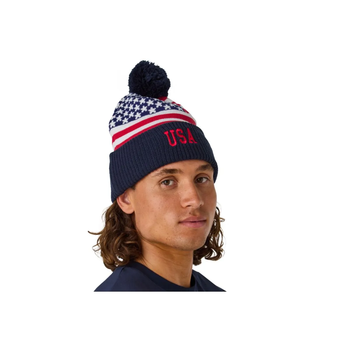 Beanie CCM Flag Team USA Pom Knit